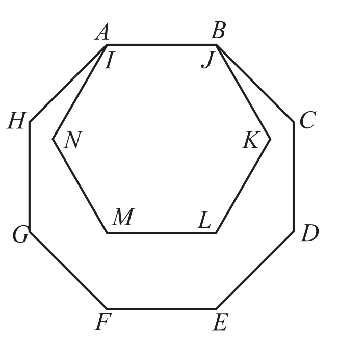 Solved The Diagram Below Shows A Regular Hexagon Inside A Regular