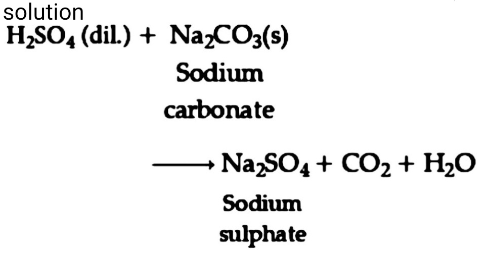 Write The Balanced Chemical Equations For The Following Statements Dilute Sulphuric Acid Reacts With Sodium Carbonate Snapsolve