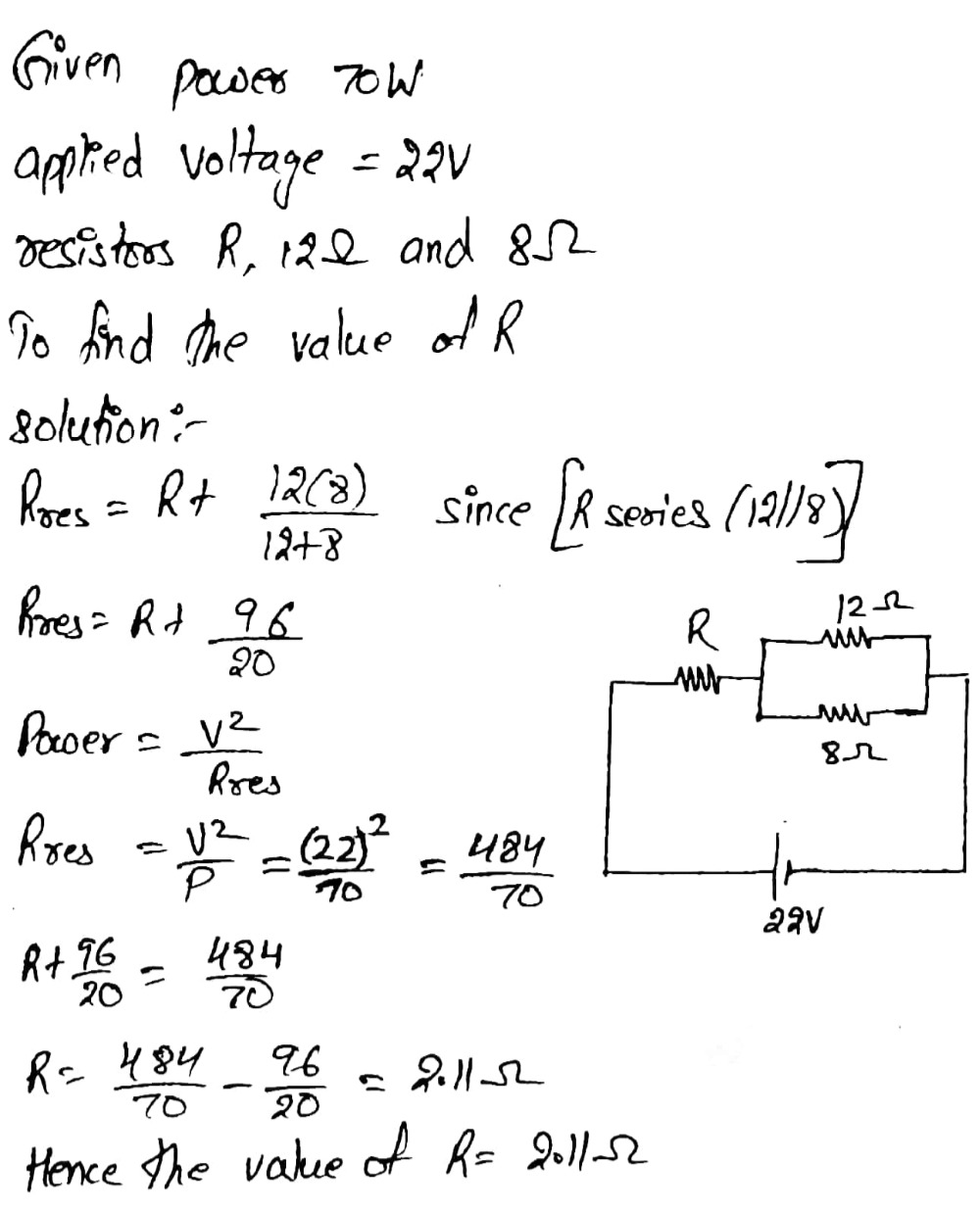 Series Parallel Circuit Resistance Total Circuit Diagram