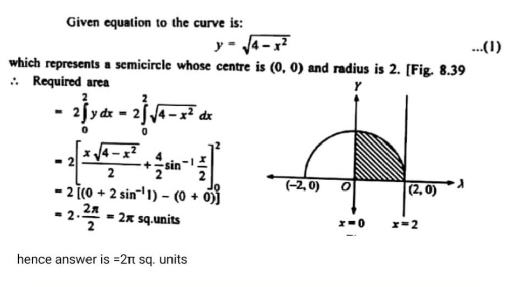 The Area Between The Curve Y Sqrt 4 X 2 And The Locus Of The Point Pwhich Moves Such That The Sum Of Its Distances From The Coordinateaxes Is Equal To Its Distance From The