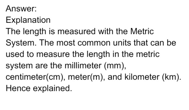 Name The Largest And Smallest Practical Units Of Length Snapsolve