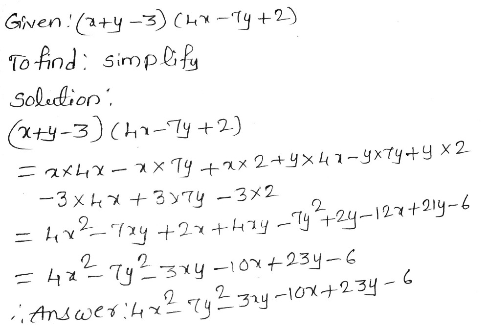 Simplify X Y 3 4x 7y 2 Snapsolve