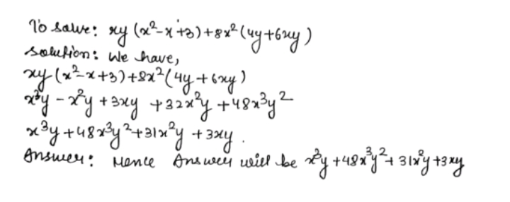 Simplify Xy X 2 X 3 8x 2 4y 6xy Snapsolve