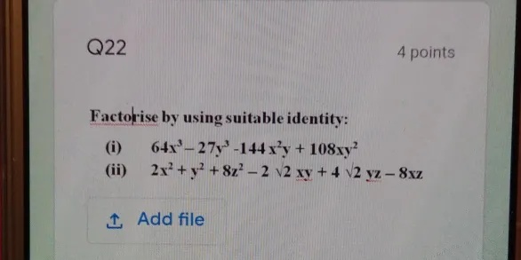 A Use Factor Theorem To Factories 4x 3 4x 2 9x 9 0 Snapsolve