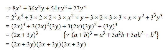 125 Iii 8x 3 36x 2 Y 54xy 2 27y 3 Snapsolve