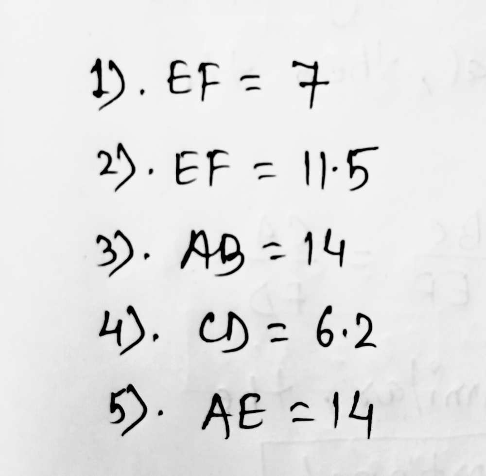 Solved: ABCD is a trapezoid with median EF. 1. If DC=4 and AB=10 , what ...