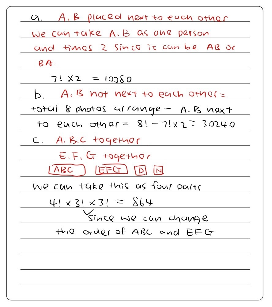 1 Vanessa Plans To Arrange 8 Photos A B C D Gauthmath