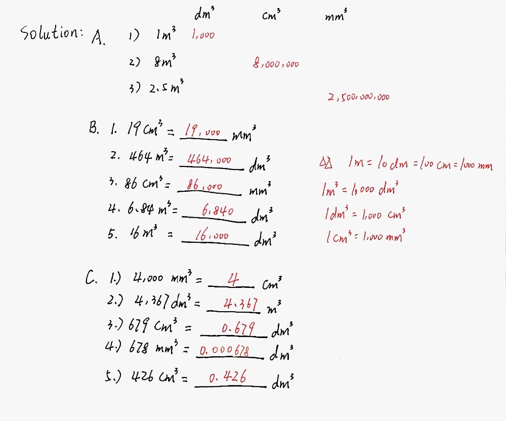 Let S Test Ourselv B Change To Smaller Units 1 Gauthmath