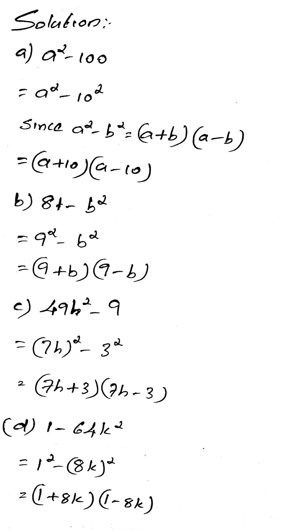 3 Factorise Each Of The Following Expressions C Gauthmath