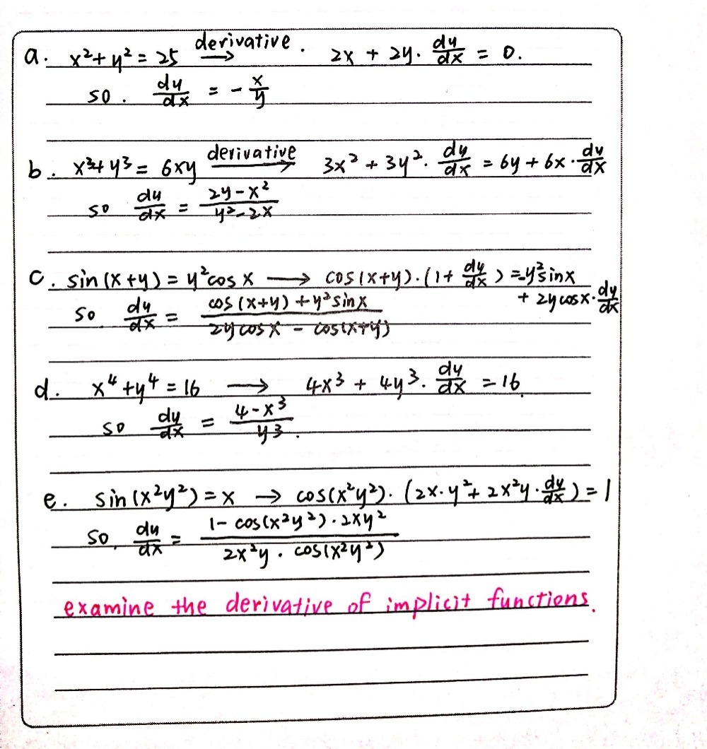 Ae Is V Learning Activity 1 Find A Dy Dx For T Gauthmath