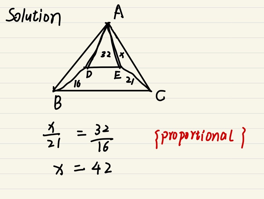 Ln Delta Abc If De Bc Ad 32 Db 1 Poin 1 Gauthmath