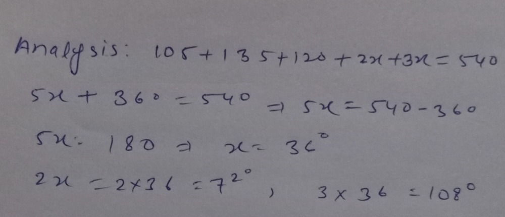 B 5 Three Angles Of A Pentagon Are 105 135 Gauthmath