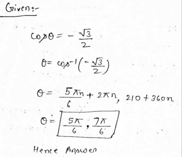 2 Solve Cos 8 Square Root Of 3 2 On 8 Gauthmath