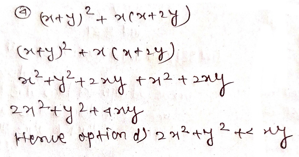 Expand And Simplify X Y2 X 2y 1 2x2 Xy Y2 2 2x2 2 Gauthmath