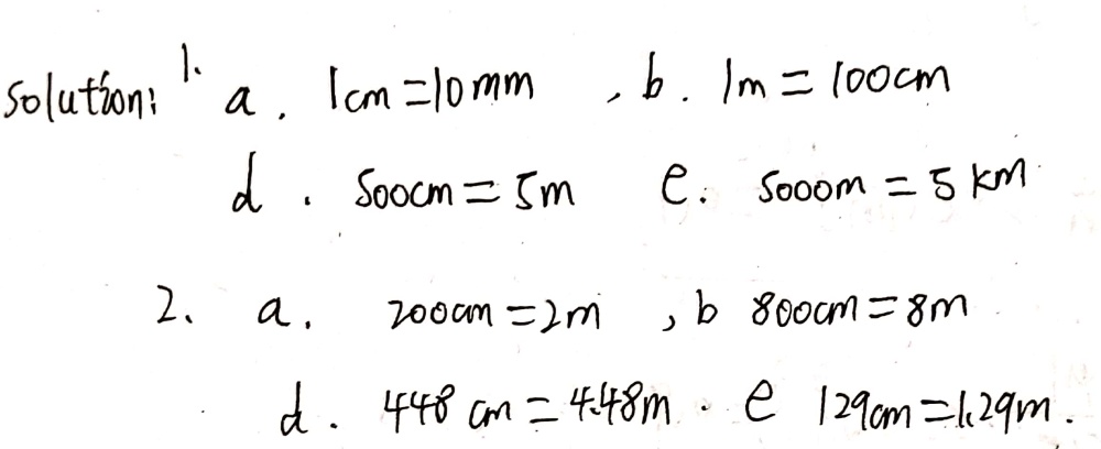 Length Measurement 1 Convert The Measurements Of Gauthmath