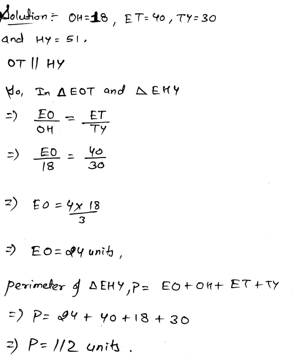 3 Based On The Figure Below If Oh 18 Et 40 Ty 30 Gauthmath
