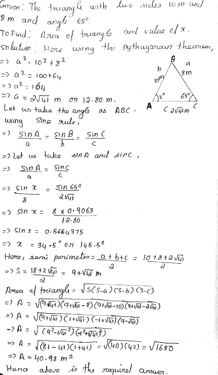 B Find The Value Of X 3 Marks C Find The Area Gauthmath