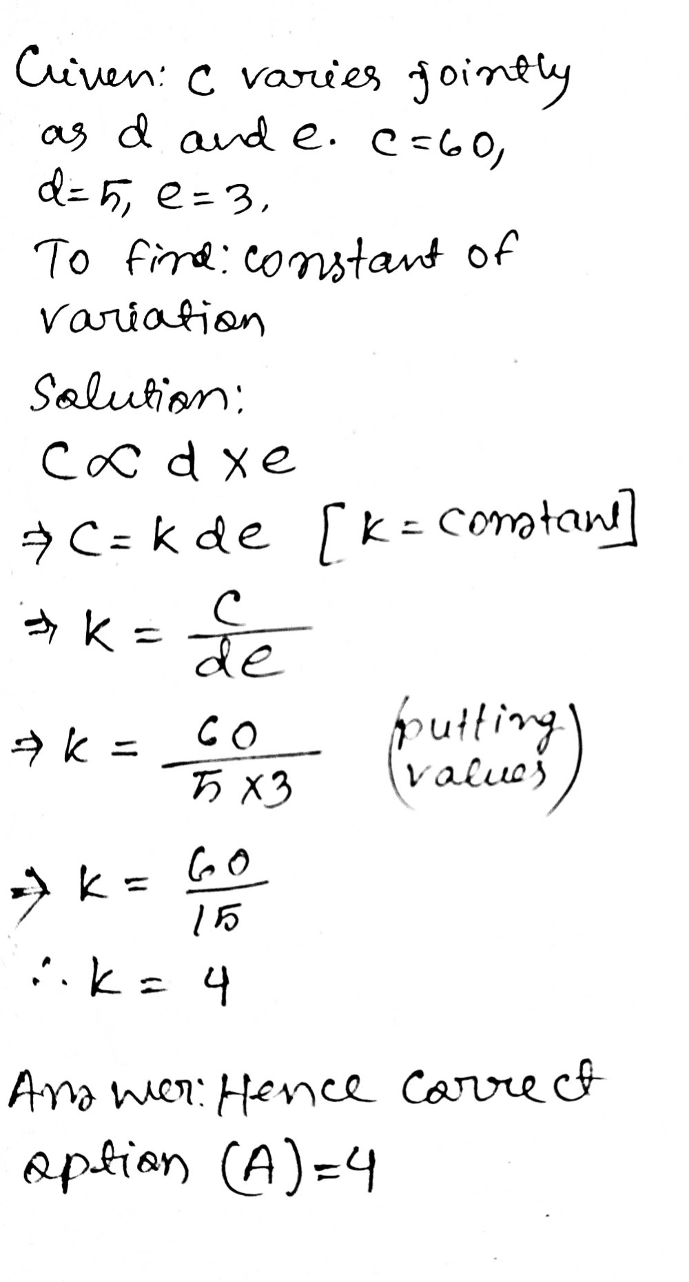 B G Varies Inversely As H 24 Find The Consta Gauthmath