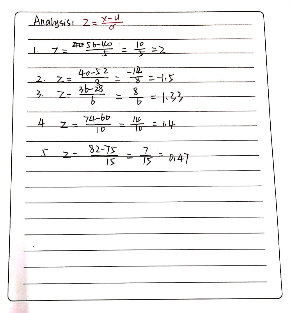 State Whether The Z Score Locates The Raw Score X Gauthmath