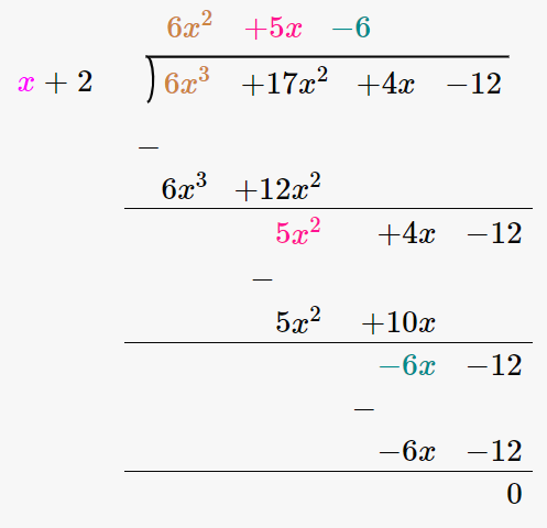 Use Factor Theorem To Factorise 6x 3 17x 2 4x 12 Snapsolve