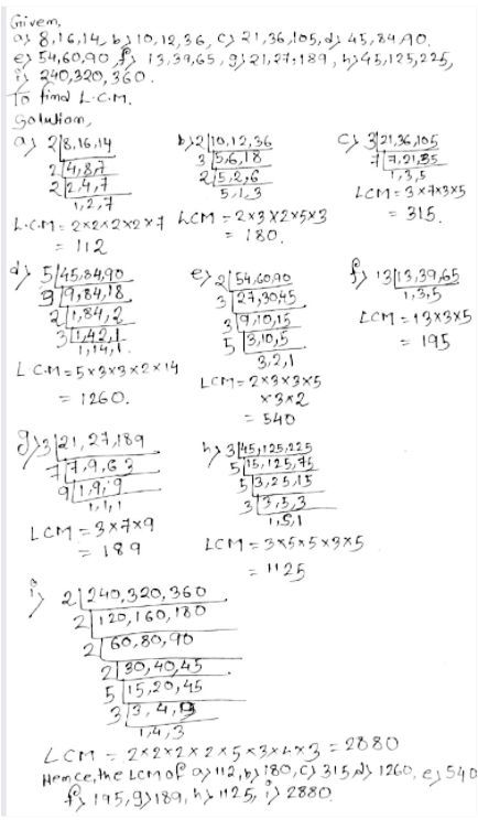 Find The Lcm A 8 16 And 14 B 10 12 And 36 C 21 63 And 105 D 45 84 And 90 E 54 60 And 90 F 13 39 And 65 G 21 27 And 189 H 45 125 And 225 I 240 320 And 360 Snapsolve
