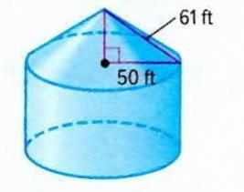Tent Rounding Function Solved: The top part of a circus tent is in the shape of a cone. The ...