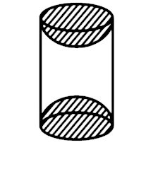 Question: A wooden article was made by scooping out a hemisphere from each end of a solid cylinder, as shown below. If the height of the cylinder is 10 cm and its base is of radius 3.5 cm. Find the total surface area of the article