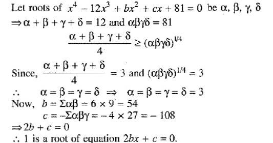 Passage Ii Q 78 To 80 If Roots Of He Equation Tex X 4 12x 3 Bx 2 Cx 81 0 Tex Are Positive The Value Of B Is A 54 B 54 C 27 D 27 Snapsolve