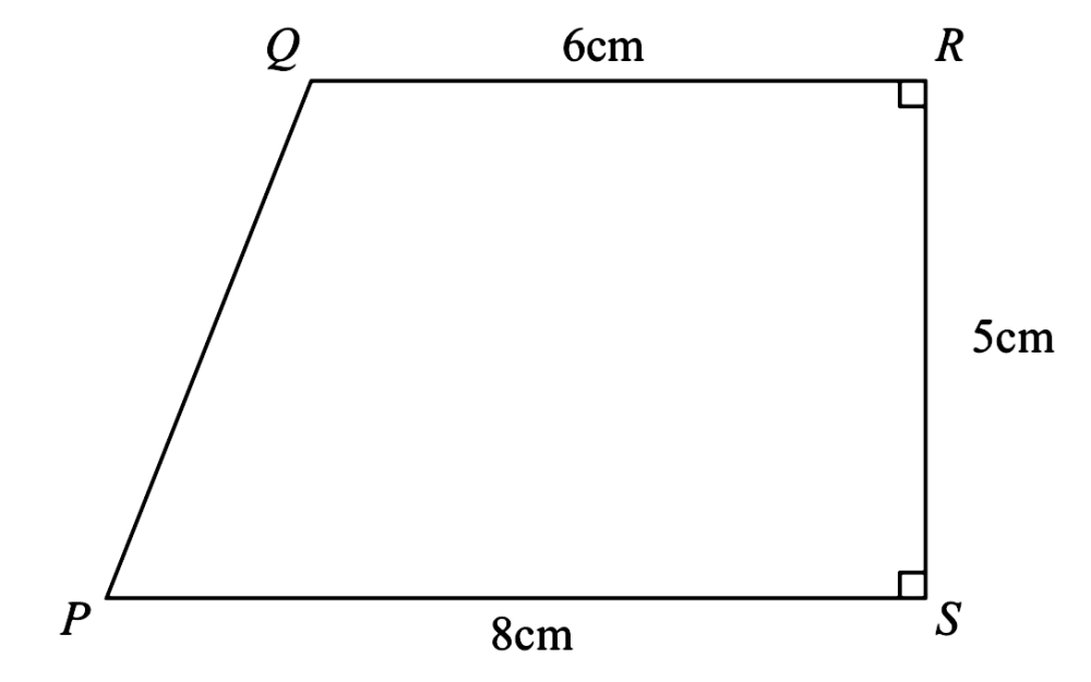 Solved: The diagram shows a trapezium ( PQRS). Calculate the length (PQ ...