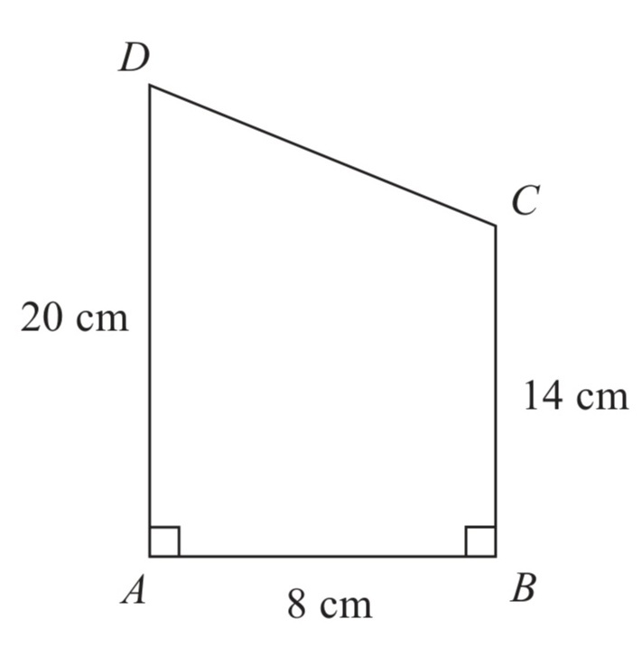 Solved: Here is a trapezium (ABCD). Angle (DAB) = angle (ABC=90°) (AD ...