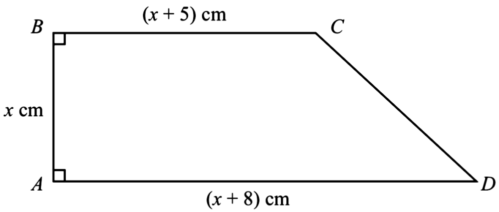 Solved: The diagram shows a trapezium (ABCD) with (AD) parallel to (BC ...