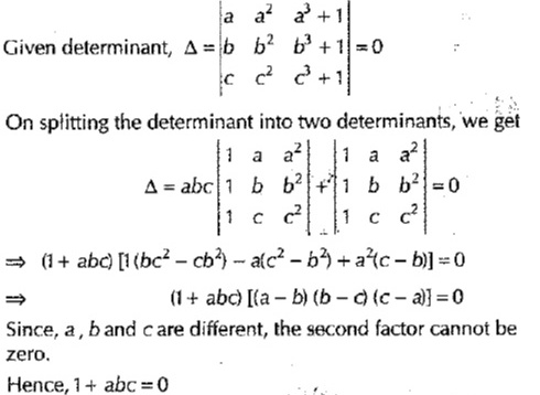 If A Band C Are Unequal What Is The Conditionthat The Value Of The Determinant Delta Begin Vmatrix A A 2 A 3 1 B B 2 A 3 1 C B 2 C 3 1end Vmatrix Is0 A 1 Abc 0 B A B C 1 0 C A B B C C A 0 D None Of The Above Snapsolve