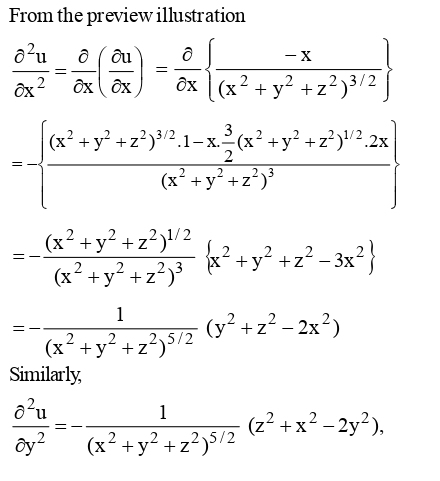 If U X 2 Y 2 Z 2 Frac 1 2 Then Frac A 2 U Partial X 2 Frac E 2 U Ey 2 Frac A 2 U Az 2 A 0 B U C U D U 2 Snapsolve