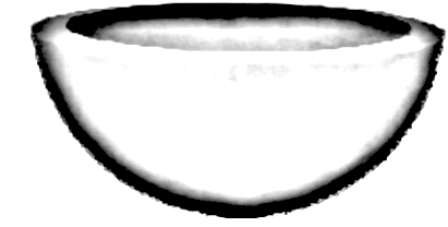 Solved: The hemispherical bowl of radius (8) contains water to a depth ...