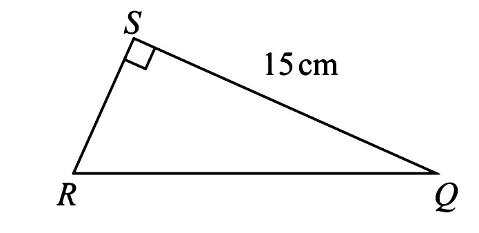 Here Is A Triangle Qrs Sq 15 Cmangle Rsq 90 Ar Gauthmath