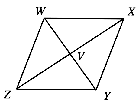 Each Quadrilateral Below Is A Rhombus Find The Missing Measures Zy 34 Wy 38 And M Angle Zxy 34 Circ Vy Snapsolve