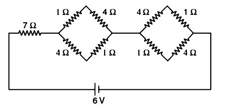 In The Given Circuit Find The Current Drawn From The Battery Snapsolve