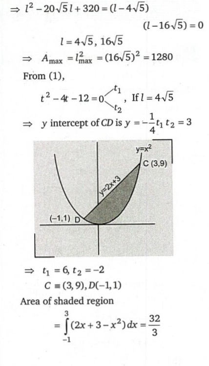 Consider One Side Ab Of A Square Abcd Read In Order On The Line Y 2x 17and The Other Two Vertices C D On The Parabola Y X 2 Minimum Intercept Of The Line Cd On Y Axis