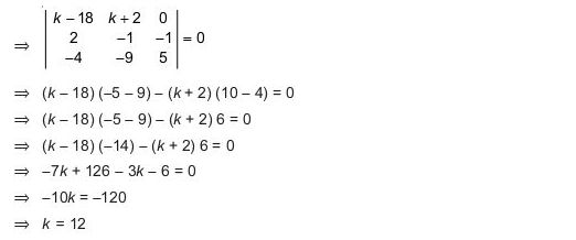 The Lines X Y Z 3 0 2x Y 5z 6 And X Y Z 1 0 2x 3y 7z K Are Coplanar Then Kequals 1 10 2 11 3 12 4 13 Snapsolve