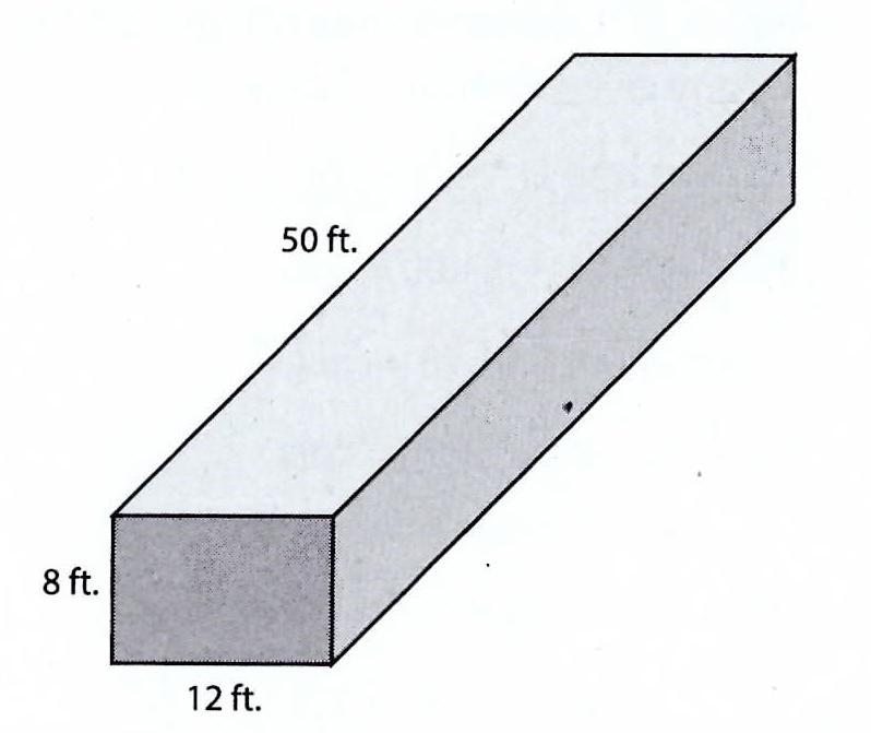 Solved How many cubic feet of water would it take to fill this pool to