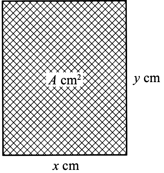 Solved The diagram shows a rectangular photo frame of area (A) cm2. The width of the photo