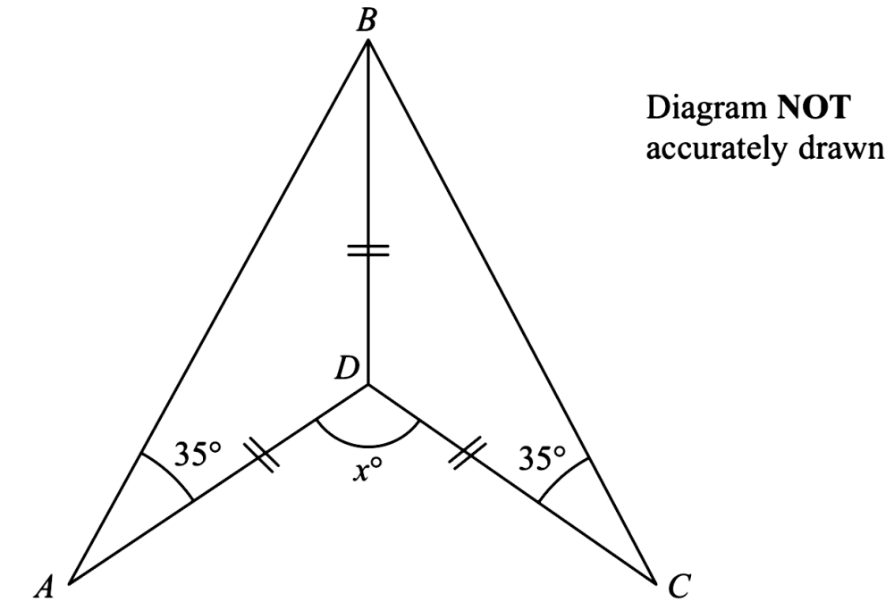 Solved The Diagram Shows A Quadrilateral Abcd The Quadrilateral Abcd Is Made From Two 8474
