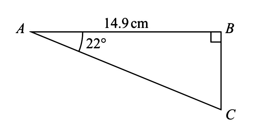 Solved: Calculate the length of (AC). Give your answer correct to (3 ...