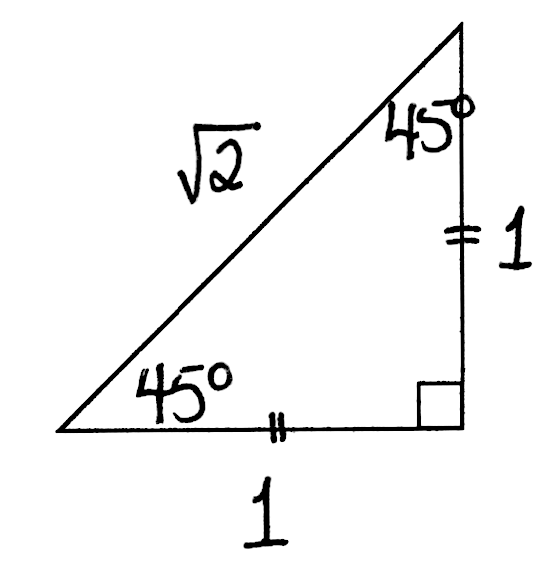 Solved Find All Six Trigonometric Functions Of An Angle Of 45° Csc 45° Hypopp Algebra 6484