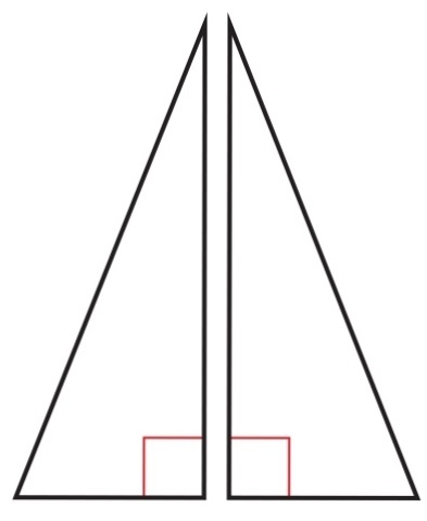 order of rotational symmetry of right angled isosceles triangle
