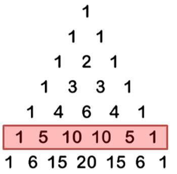 Find the binomial coefficient of 5C4 using Pascal - Gauthmath