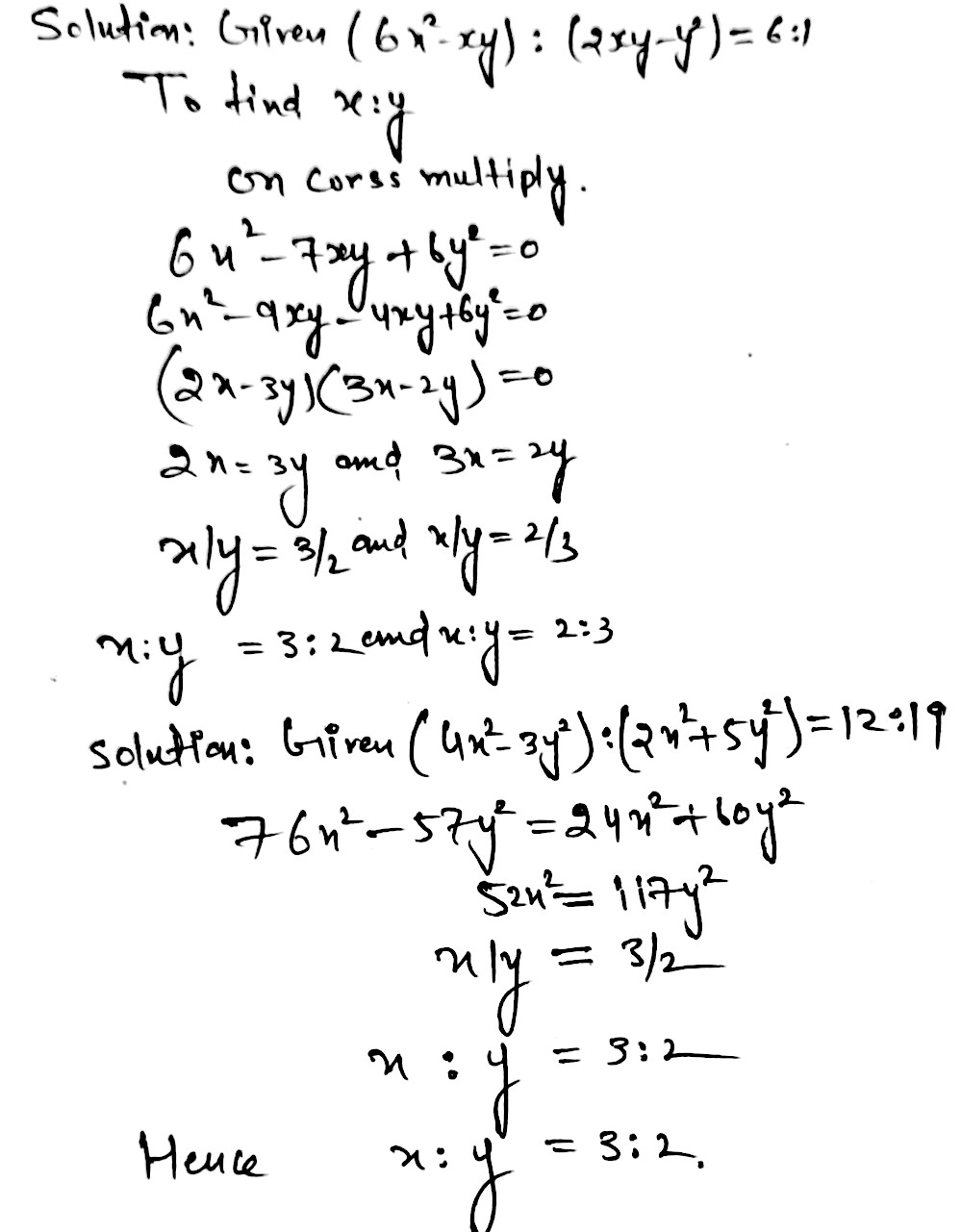 11 12 If 6x 2 Xy 2xy Y 2 6 1 Find X Y 13 If 4x 2 3y 2 2x 2 5y 2 12 1 19 Find X Y Snapsolve