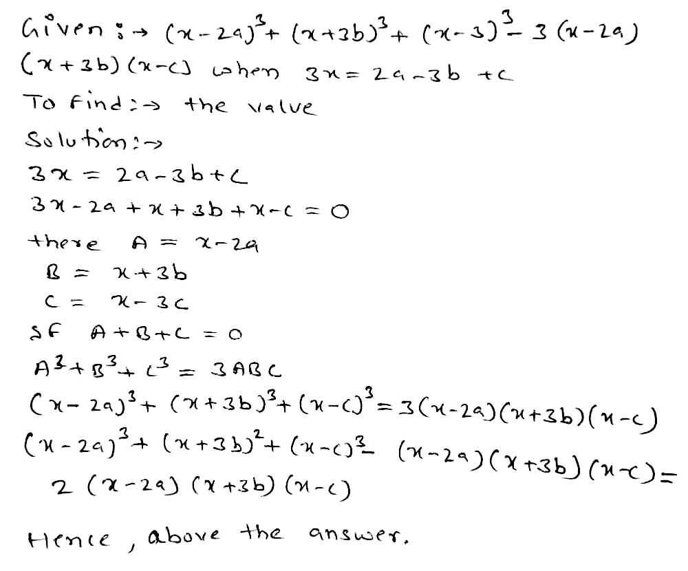 26 1f Ab Ca 0 Find The Value Of A 2 B C Hint Ab Ca T Ca Ca A Ab C C C C 27 Find The Value Of X 2a 3 X 3b 3 X C 3 3 X 2a X 3b X C When 3x