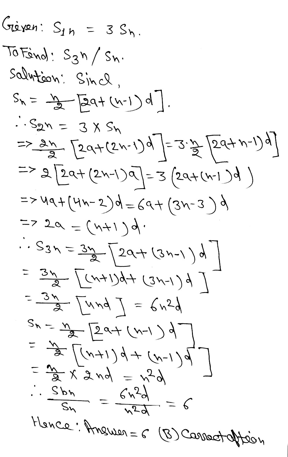 6rf城液市n对可w S N S 2n 3 Sn Ai Frac S N S N 2c A 5 B 6 C 7 D Snapsolve