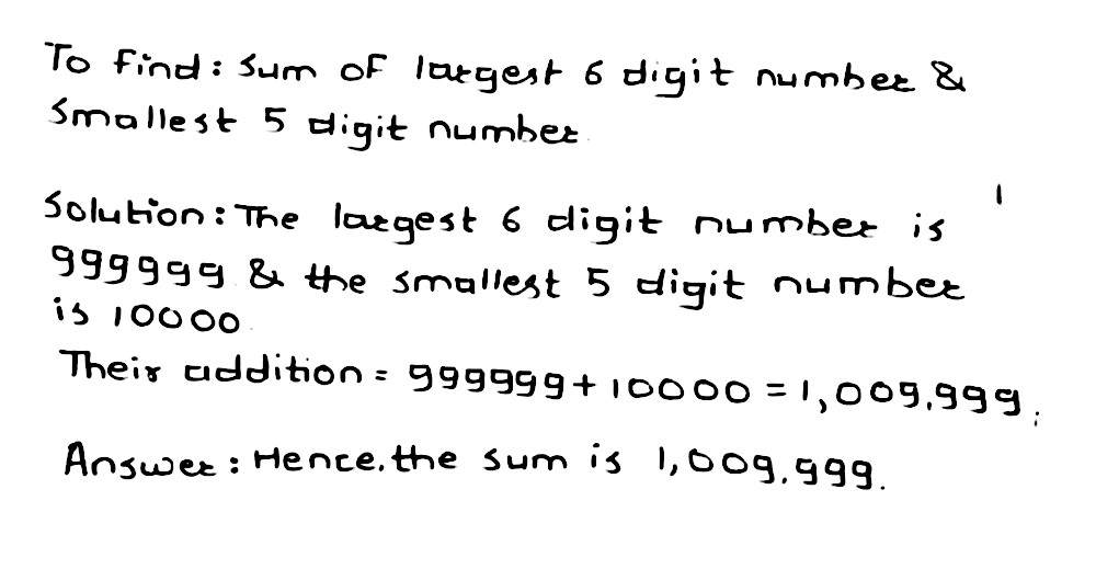 Add The Largest Number Of 6 Digits To The Smallest Number Of 6 Digits Formed B0 3 5 8 And 6 Using Digits Only Once Snapsolve